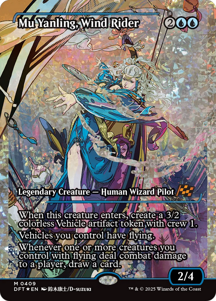 Mu Yanling, Wind Rider (Showcase) (Fracture Foil) [Aetherdrift] | Odin's Place