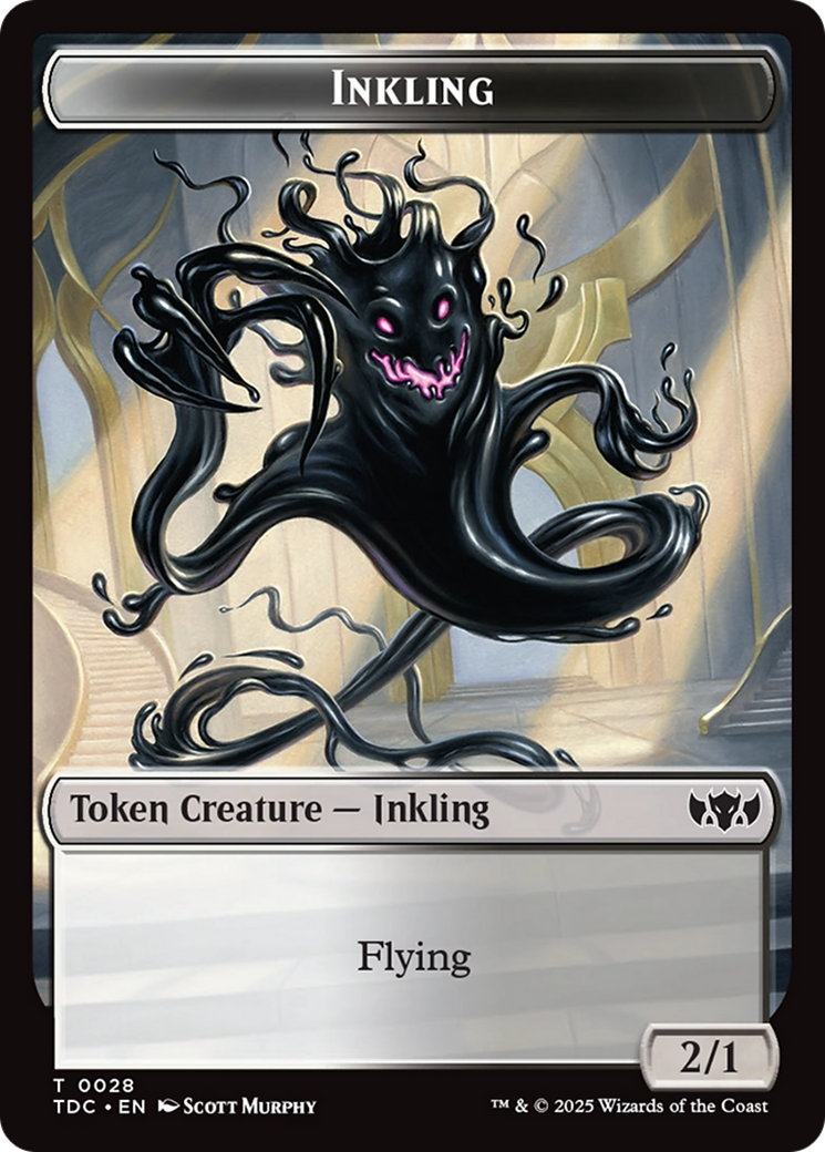 Inkling // Bird Double-Sided Token [Tarkir: Dragonstorm Commander Tokens] | Odin's Place