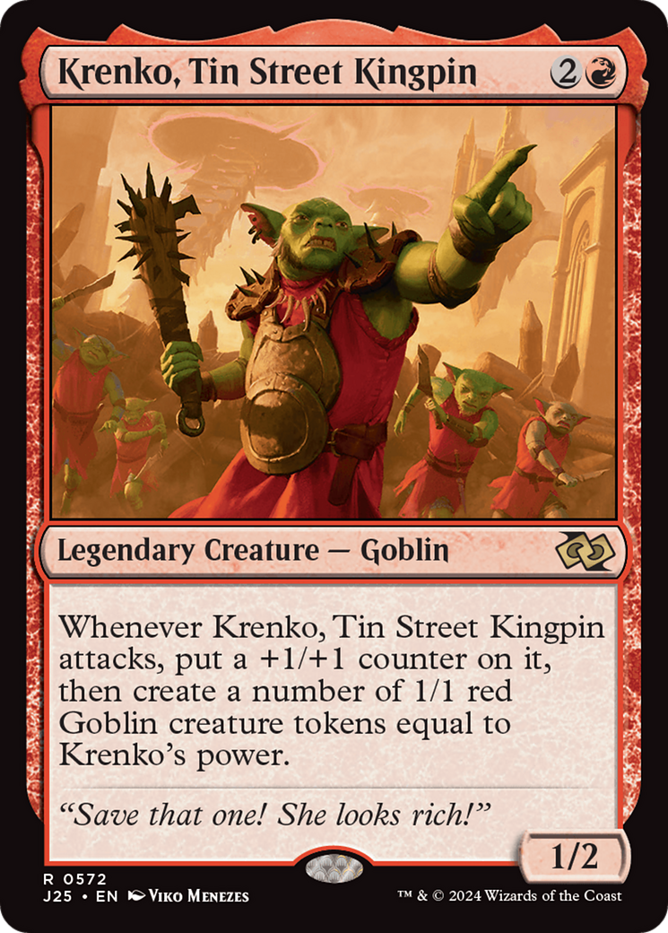 Krenko, Tin Street Kingpin [Foundations Jumpstart] | Odin's Place