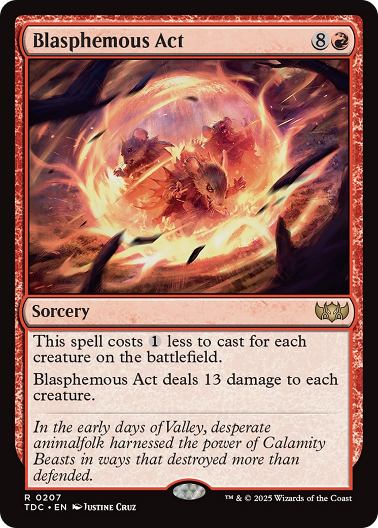 Blasphemous Act [Tarkir: Dragonstorm Commander] | Odin's Place