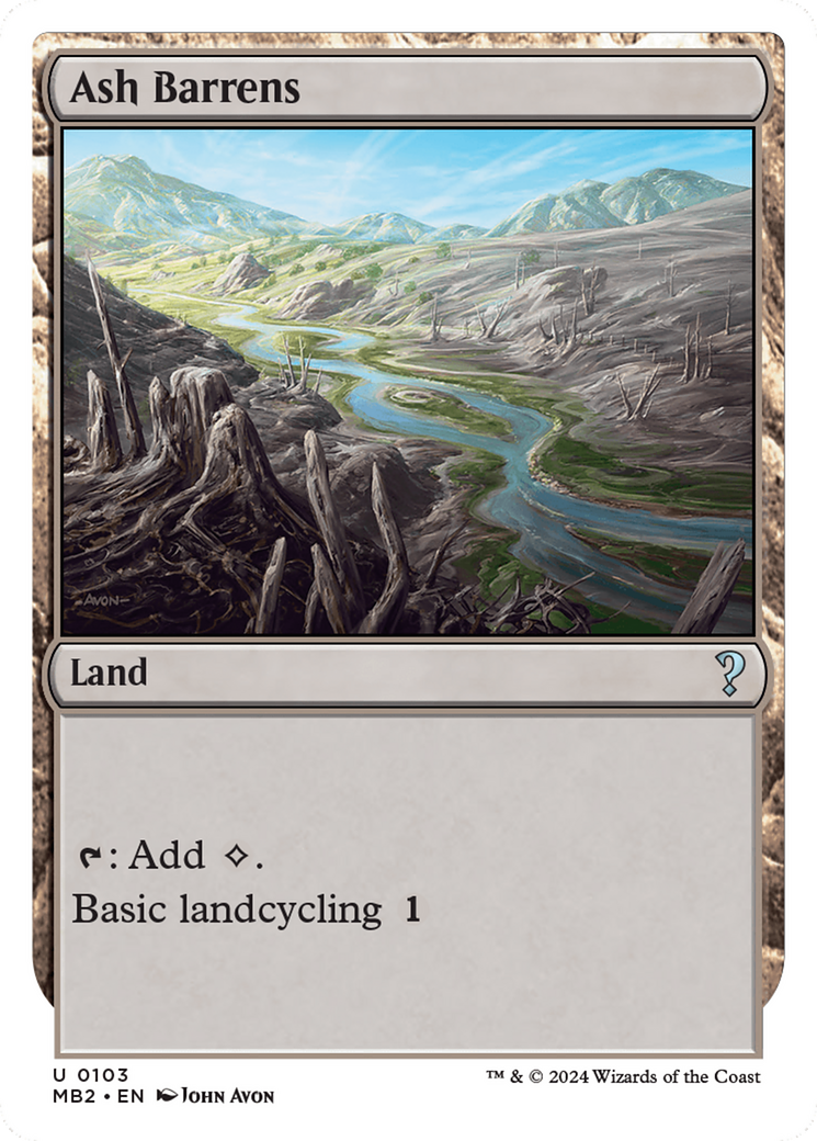 Ash Barrens (White Border) [Mystery Booster 2] | Odin's Place