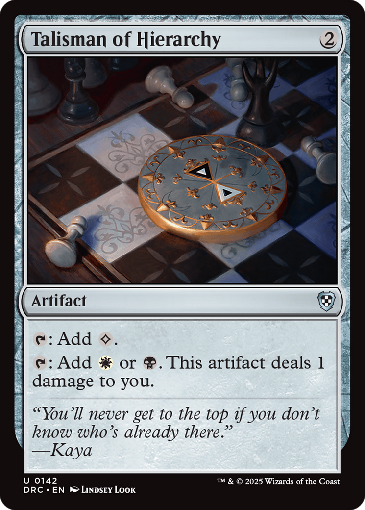 Talisman of Hierarchy [Aetherdrift Commander] | Odin's Place