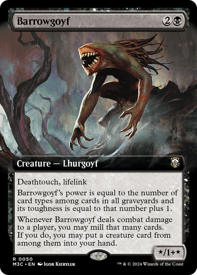 Barrowgoyf (Extended Art) (Ripple Foil) [Modern Horizons 3 Commander] | Odin's Place