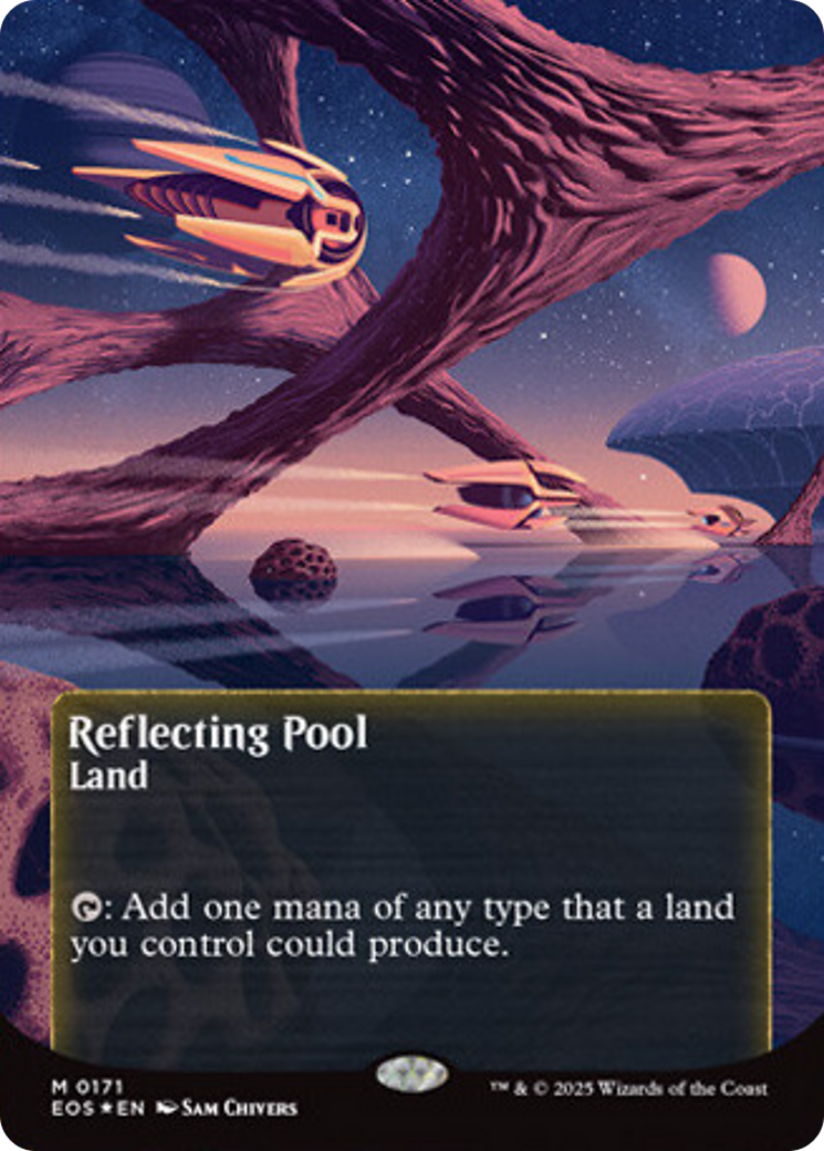 Reflecting Pool (0171) (Borderless) (Galaxy Foil) [Edge of Eternities: Stellar Sights] | Odin's Place