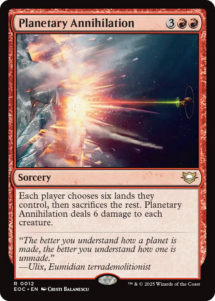 Planetary Annihilation [Edge of Eternities Commander] | Odin's Place