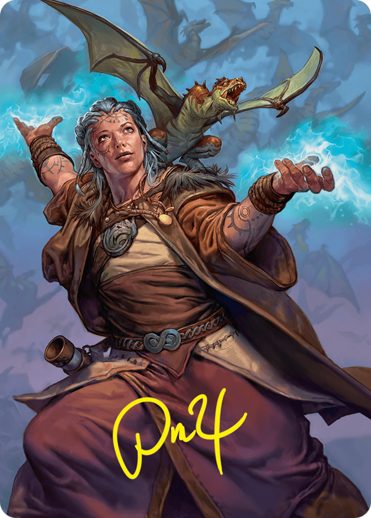 Drake Hatcher 2 Art Card (29/54) (Gold-Stamped Signature) [Foundations Art Series] | Odin's Place