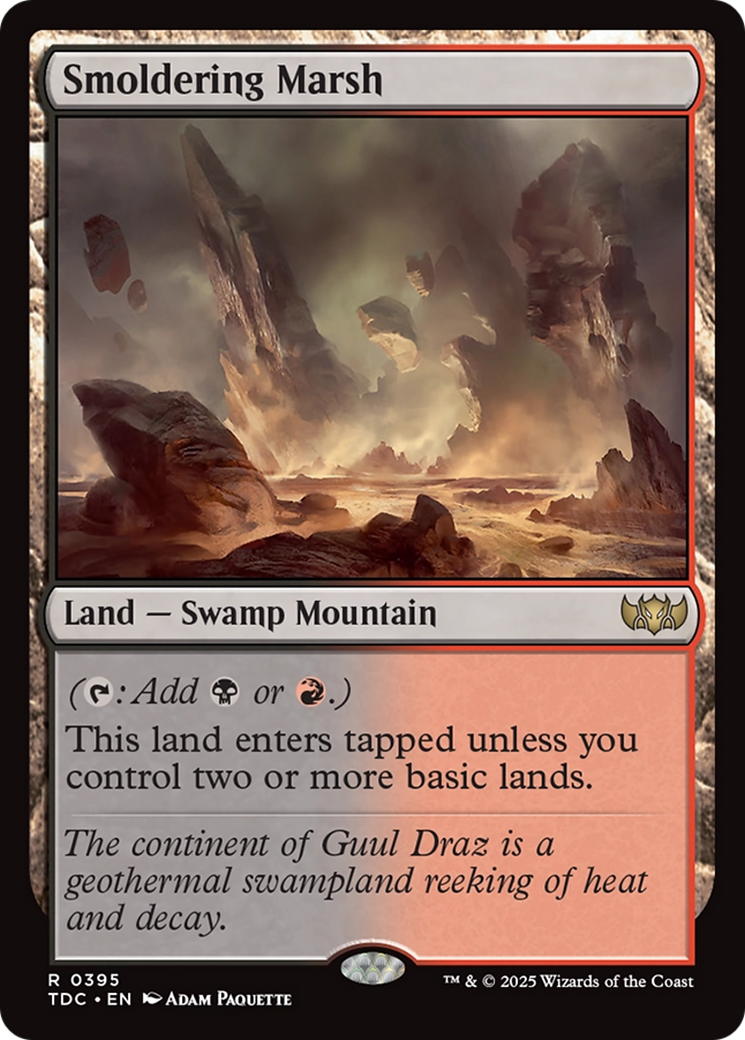 Smoldering Marsh [Tarkir: Dragonstorm Commander] | Odin's Place