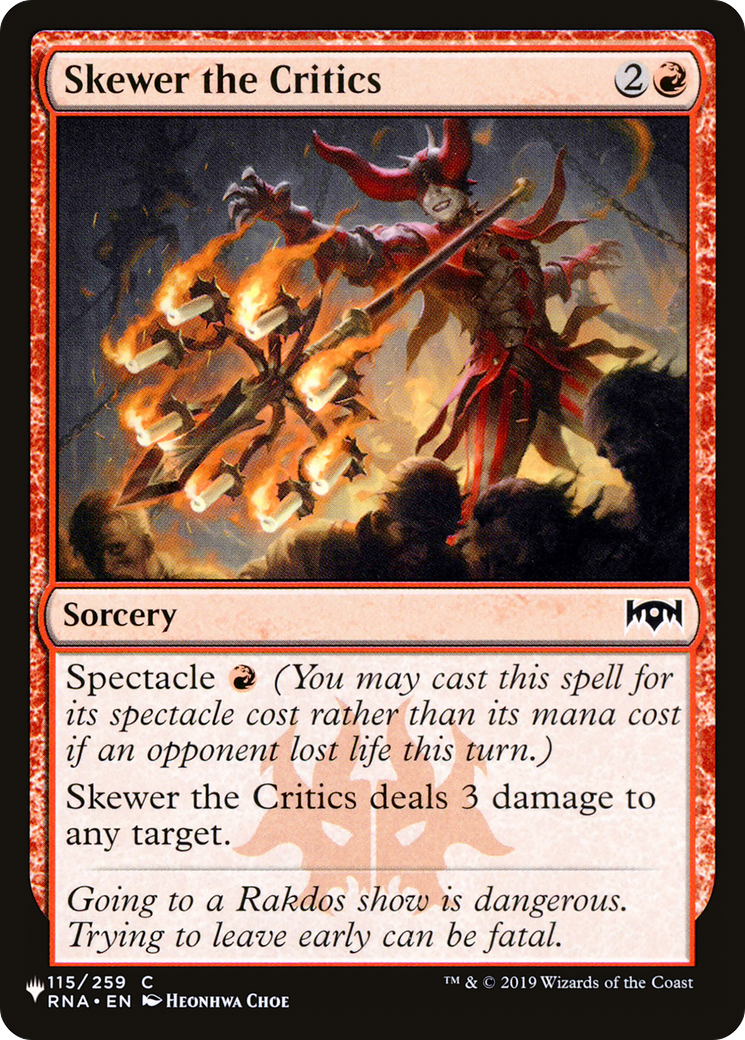 Skewer the Critics [The List] | Odin's Place