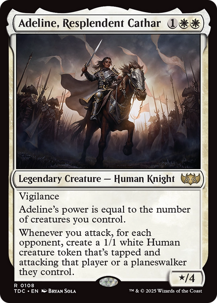Adeline, Resplendent Cathar [Tarkir: Dragonstorm Commander] | Odin's Place