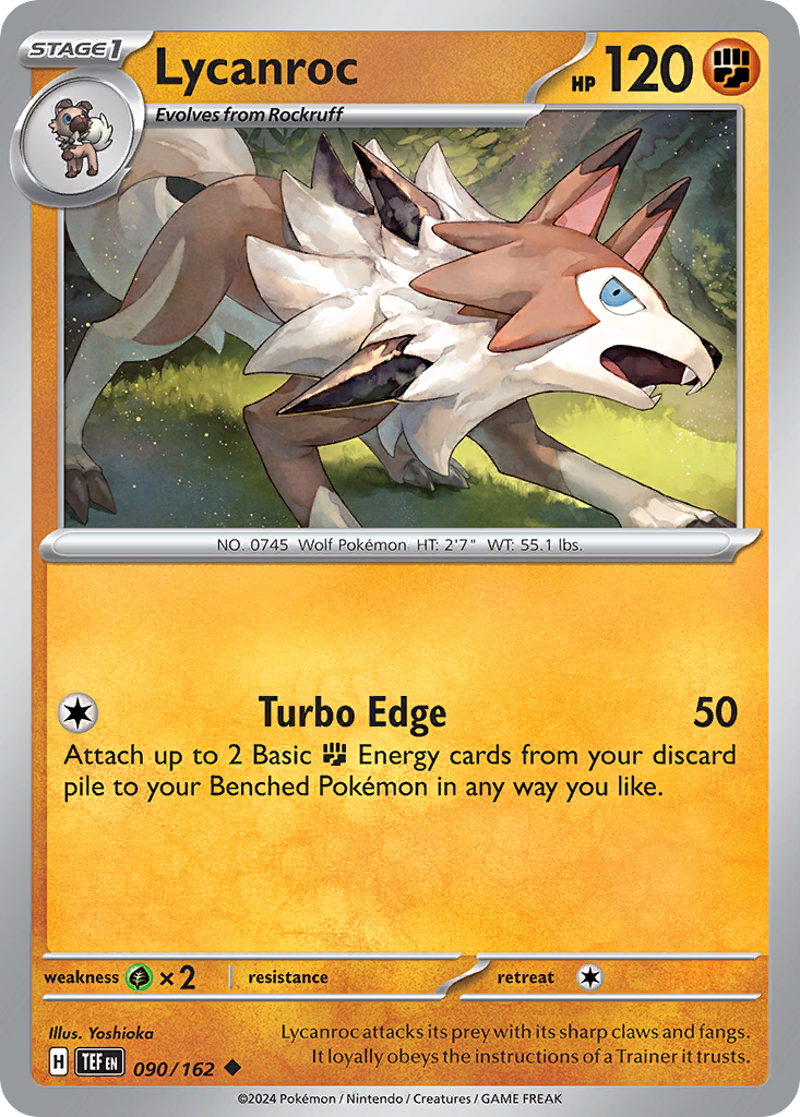 Lycanroc (090/162) [Scarlet & Violet: Temporal Forces] | Odin's Place