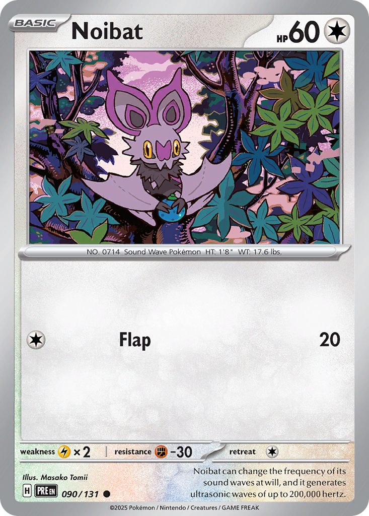 Noibat (090/131) (Master Ball Pattern) [Scarlet & Violet: Prismatic Evolutions] | Odin's Place