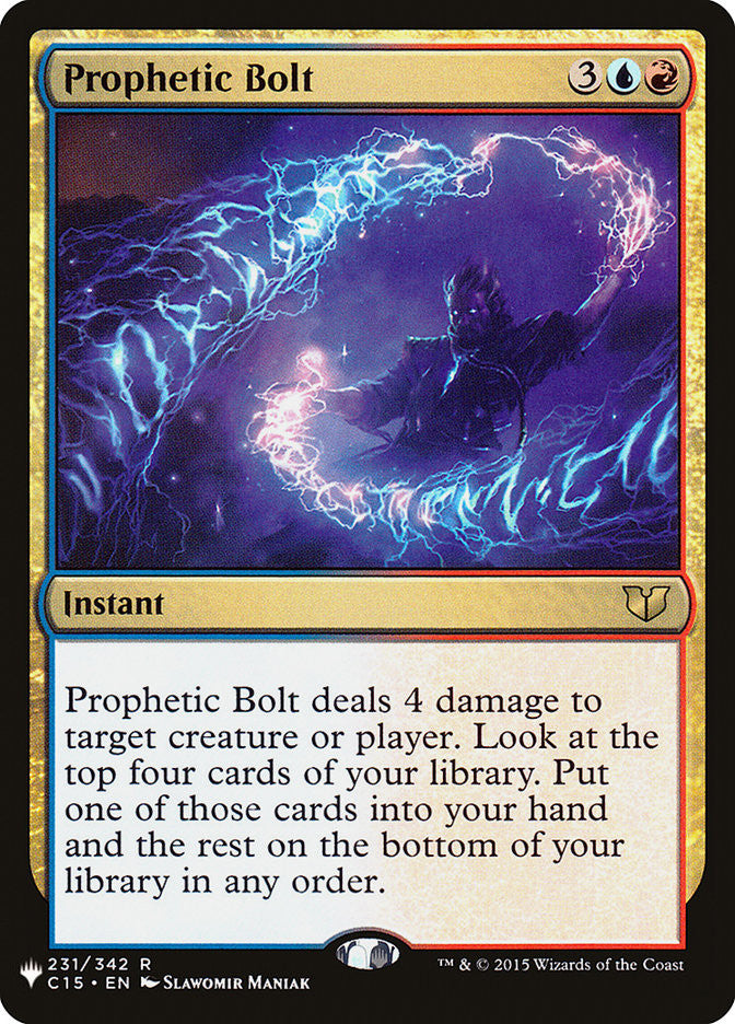 Prophetic Bolt [The List] | Odin's Place