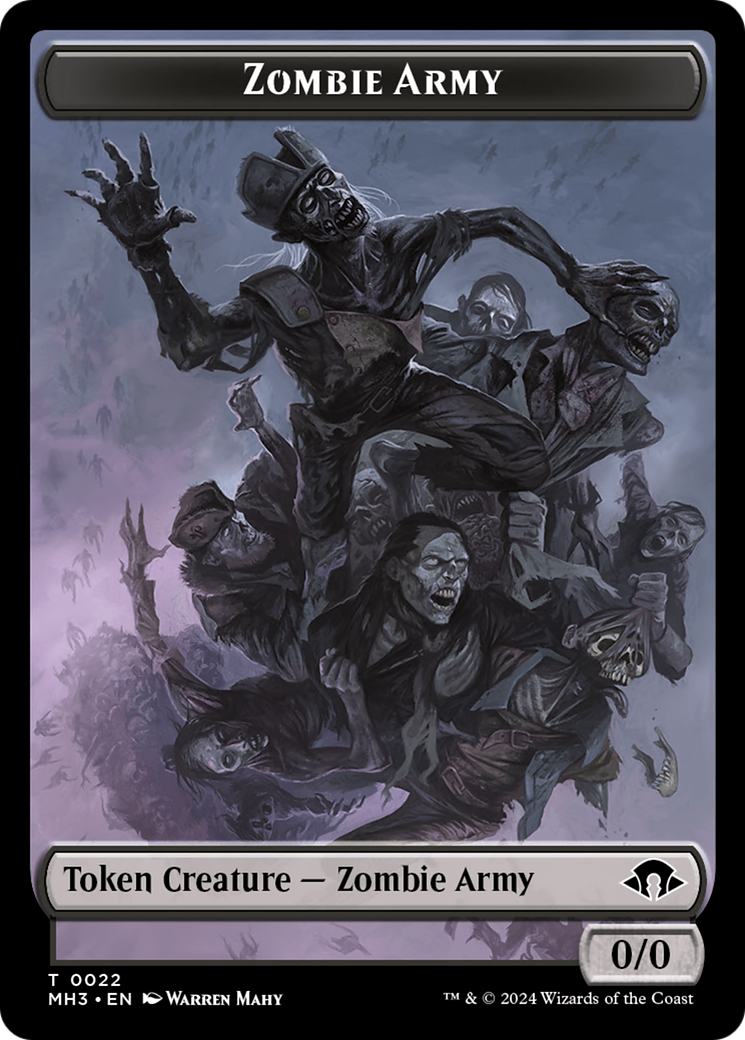 Zombie Army Token [Modern Horizons 3 Tokens] | Odin's Place