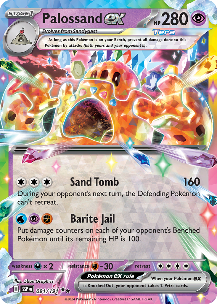 Palossand ex (091/191) [Scarlet & Violet: Surging Sparks] | Odin's Place