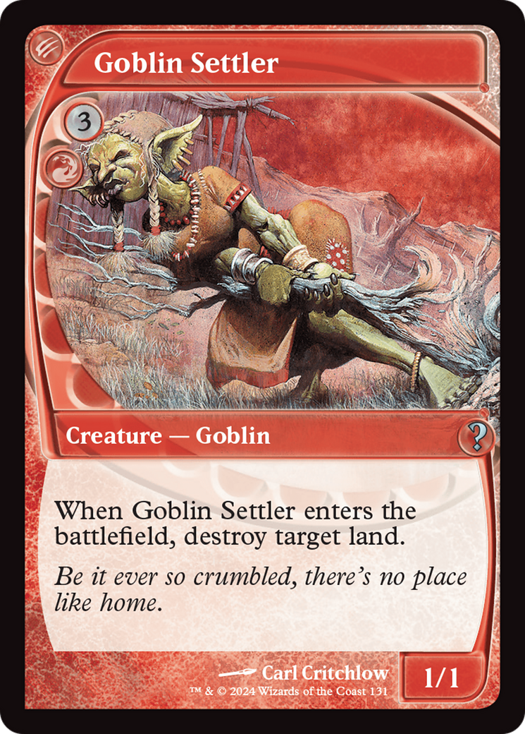 Goblin Settler (Future Sight) [Mystery Booster 2] | Odin's Place