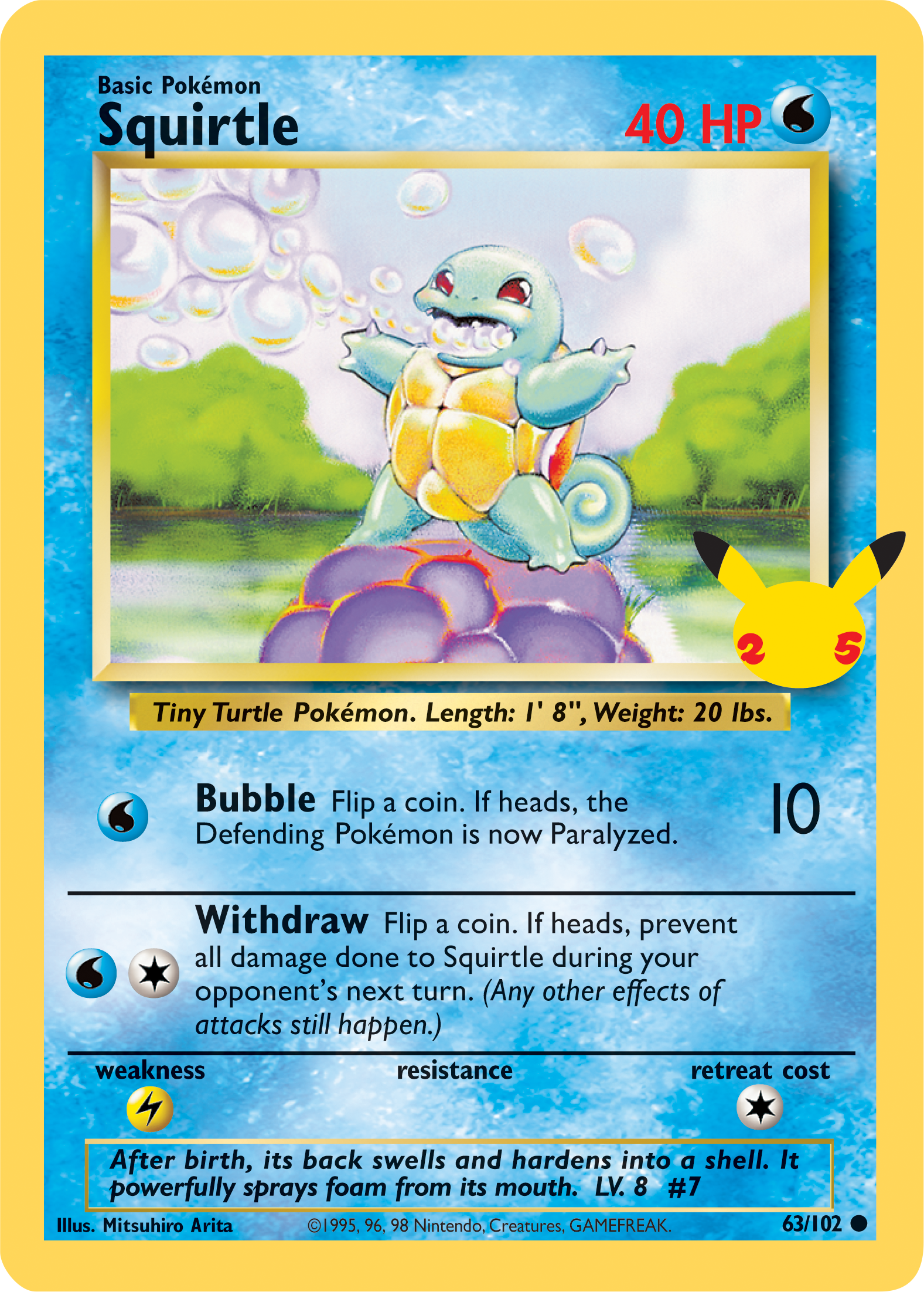 Squirtle (63/102) (Jumbo Card) [First Partner Pack] | Odin's Place