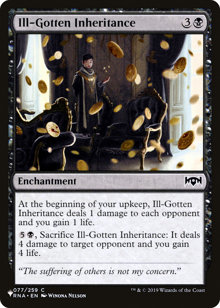 Ill-Gotten Inheritance [The List] | Odin's Place