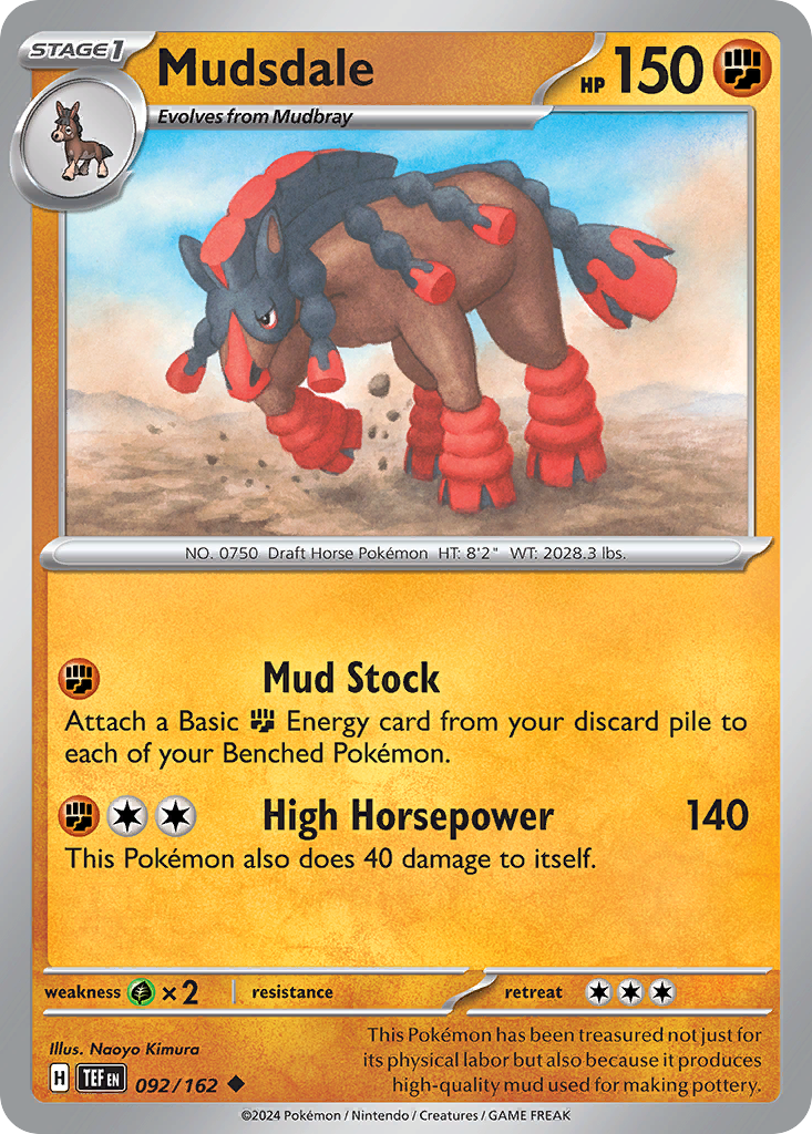 Mudsdale (092/162) [Scarlet & Violet: Temporal Forces] | Odin's Place