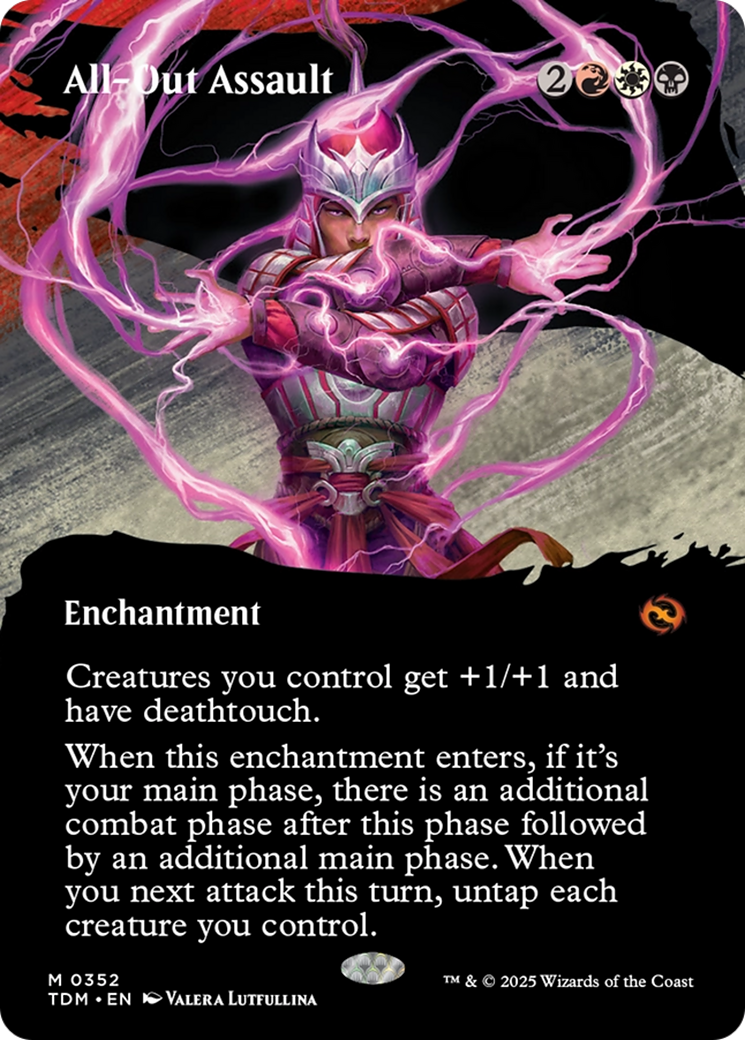 All-Out Assault (Borderless) [Tarkir: Dragonstorm] | Odin's Place