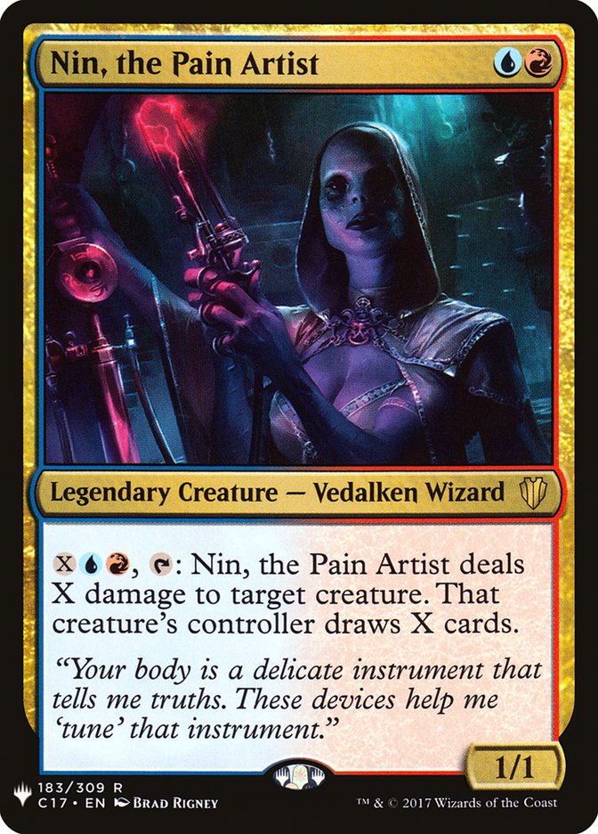 Nin, the Pain Artist [The List] | Odin's Place