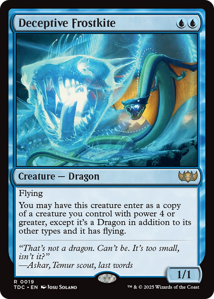 Deceptive Frostkite [Tarkir: Dragonstorm Commander] | Odin's Place