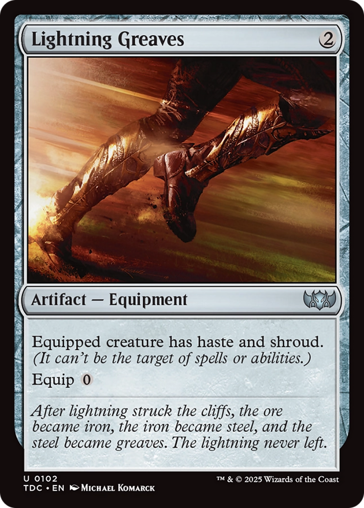 Lightning Greaves [Tarkir: Dragonstorm Commander] | Odin's Place