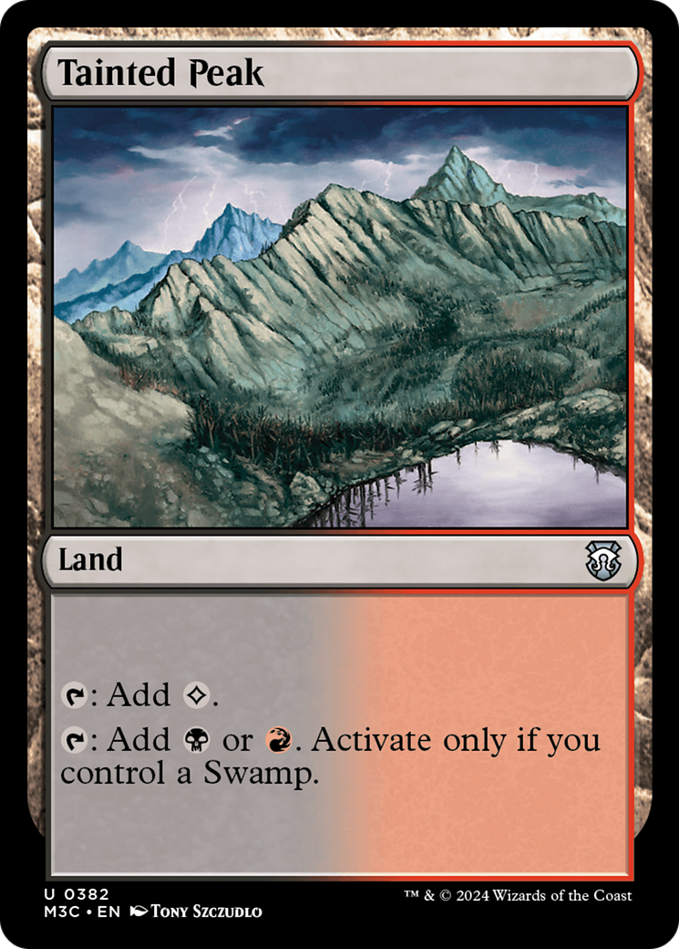 Tainted Peak (Ripple Foil) [Modern Horizons 3 Commander] | Odin's Place