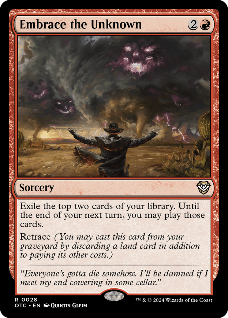 Embrace the Unknown [Outlaws of Thunder Junction Commander] | Odin's Place
