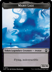 Marit Lage // Sand Warrior Double-Sided Token [Modern Horizons 3 Commander Tokens] | Odin's Place