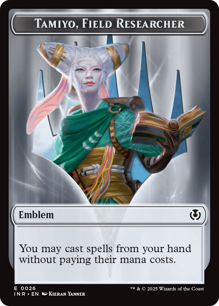 Human Soldier (0020) // Emblem - Tamiyo, Field Researcher Double-Sided Token [Innistrad Remastered Tokens] | Odin's Place