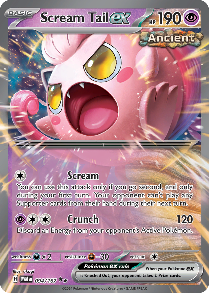 Scream Tail ex (094/167) [Scarlet & Violet: Twilight Masquerade] | Odin's Place