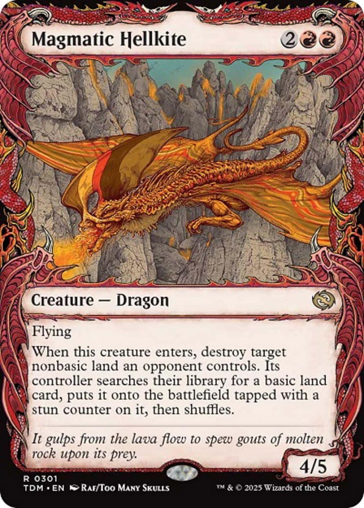 Magmatic Hellkite (Showcase) [Tarkir: Dragonstorm] | Odin's Place