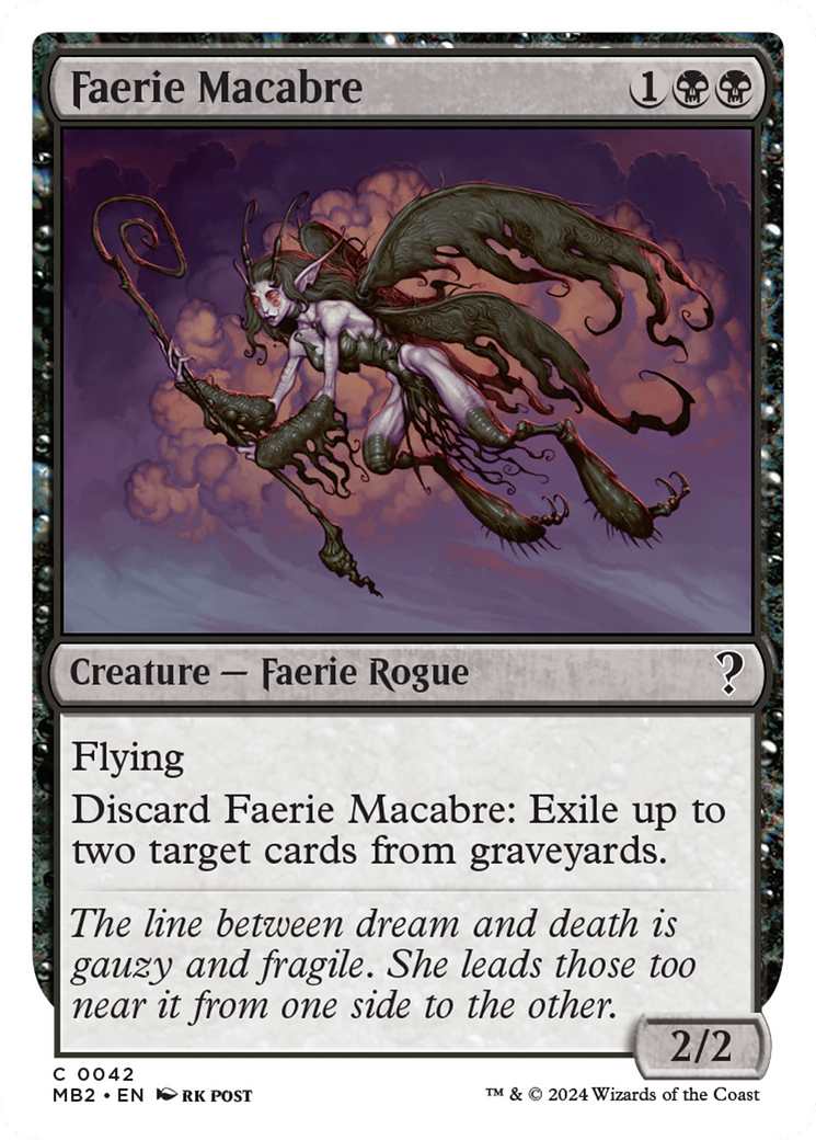 Faerie Macabre (White Border) [Mystery Booster 2] | Odin's Place