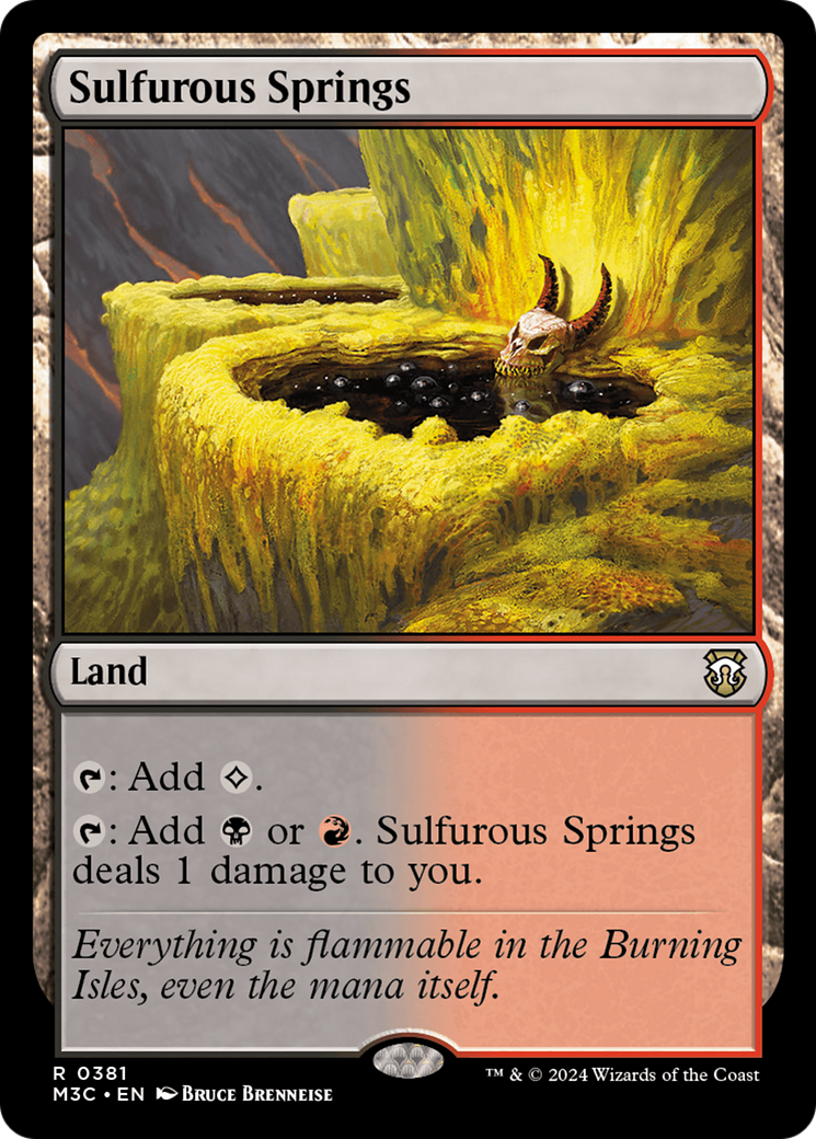Sulfurous Springs (Ripple Foil) [Modern Horizons 3 Commander] | Odin's Place