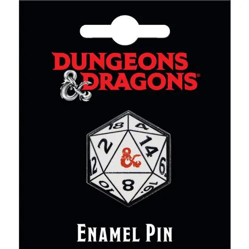 Dungeons & Dragons 20 Sided Die Enamel Pin | Odin's Place