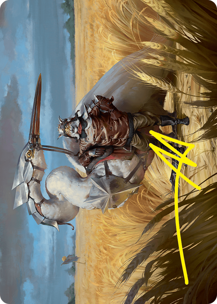 Skyknight Squire Art Card (4/54) (Gold-Stamped Signature) [Foundations Art Series] | Odin's Place