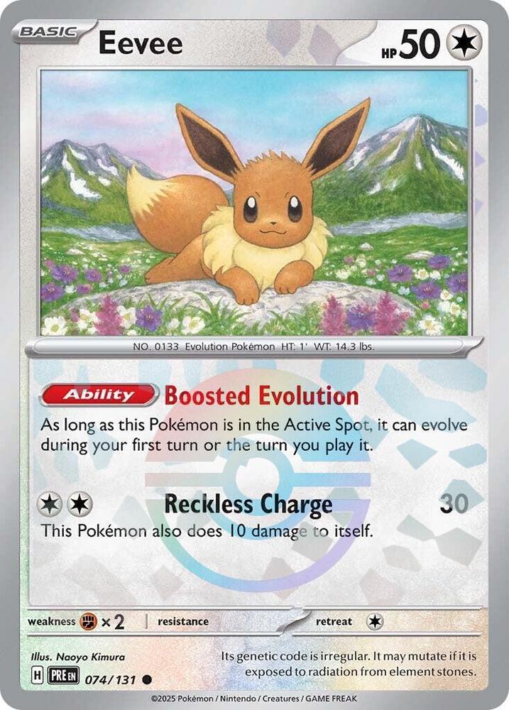 Eevee (074/131) (Poke Ball Pattern) [Scarlet & Violet: Prismatic Evolutions] | Odin's Place