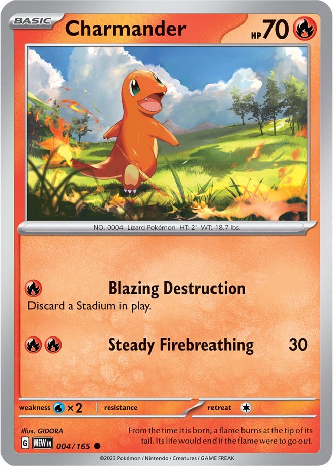 Charmander (004/165) [Scarlet & Violet 151] | Odin's Place