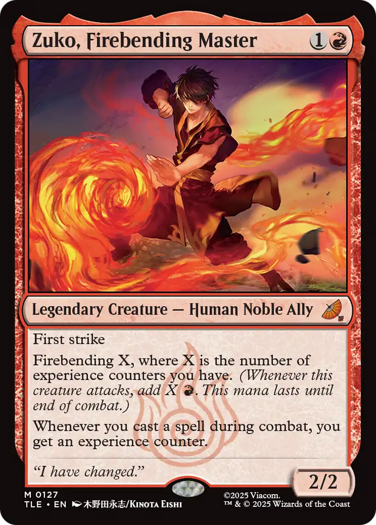 Zuko, Firebending Master [Avatar: The Last Airbender: Eternal-Legal] | Odin's Place