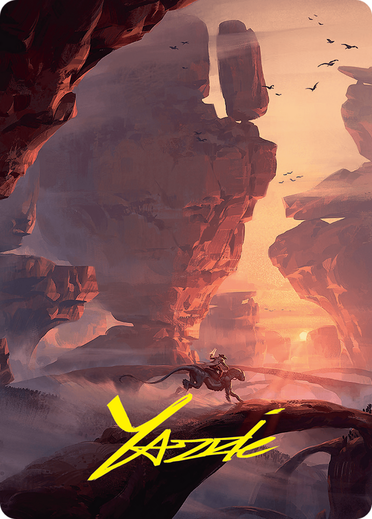 Mountain Art Card (24/54) (Gold-Stamped Signature) [Foundations Art Series] | Odin's Place