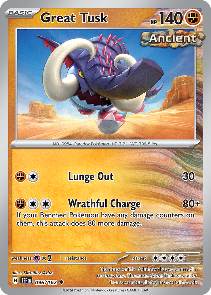 Great Tusk (096/162) [Scarlet & Violet: Temporal Forces] | Odin's Place