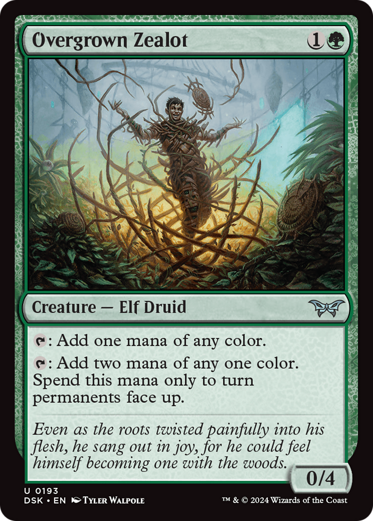 Overgrown Zealot [Duskmourn: House of Horror] | Odin's Place