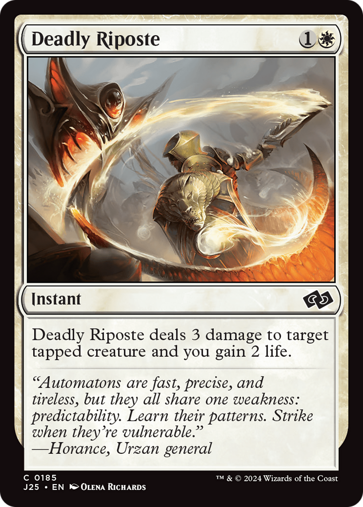 Deadly Riposte [Foundations Jumpstart] | Odin's Place