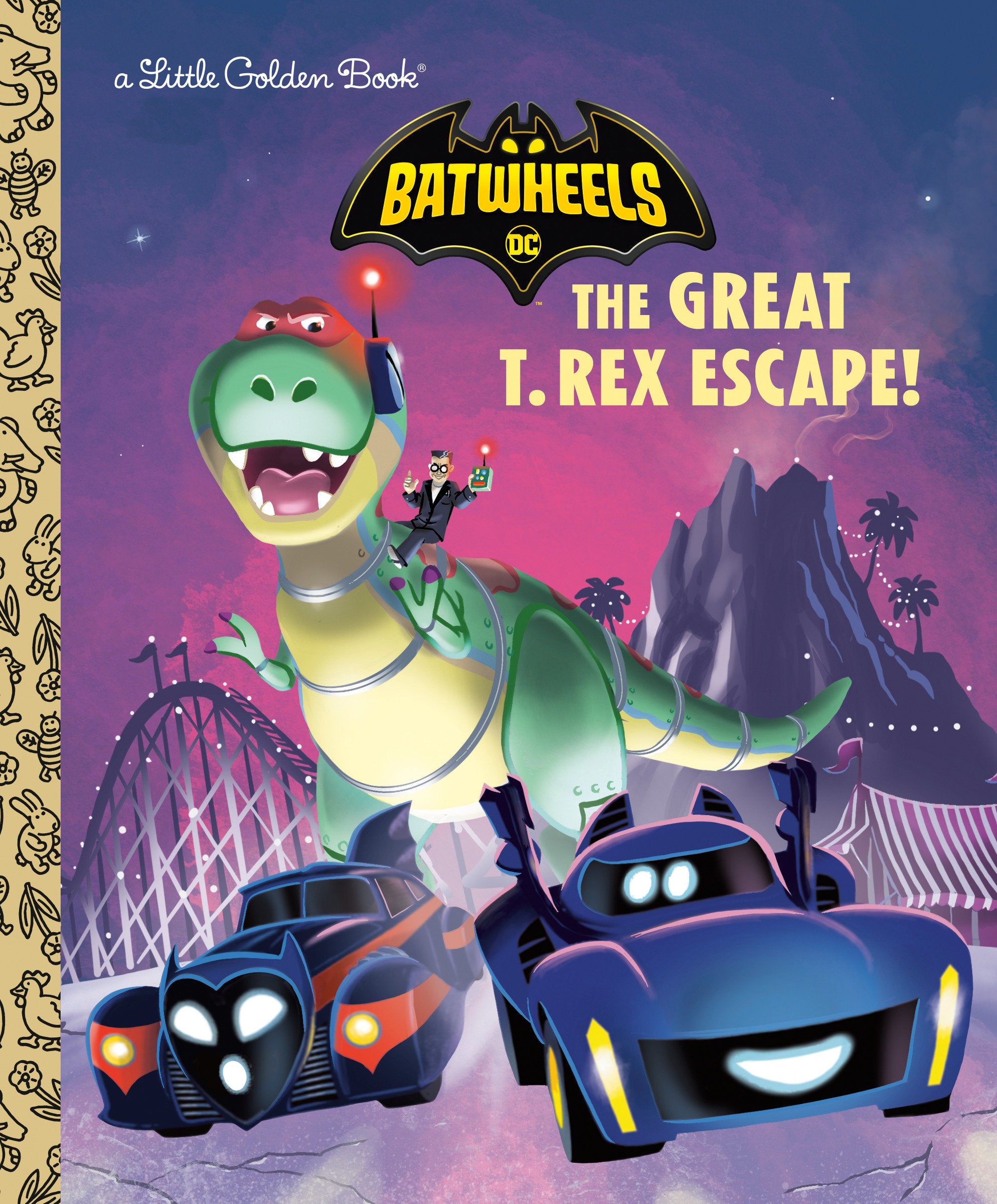 DC Batwheels Great Trex Escape Golden Book Hardcover | Odin's Place