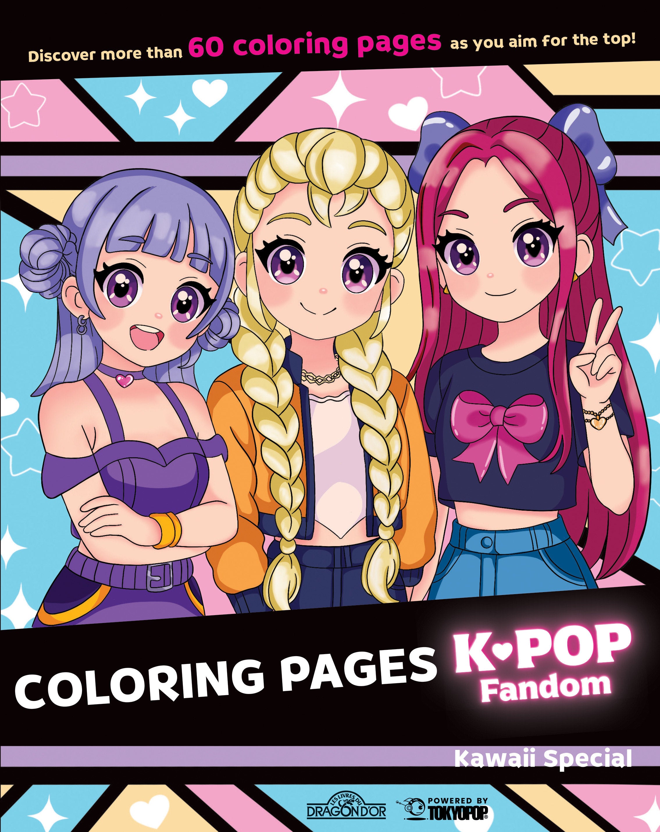 K Pop Fandom Coloring Pages: Kawaii Special | Odin's Place