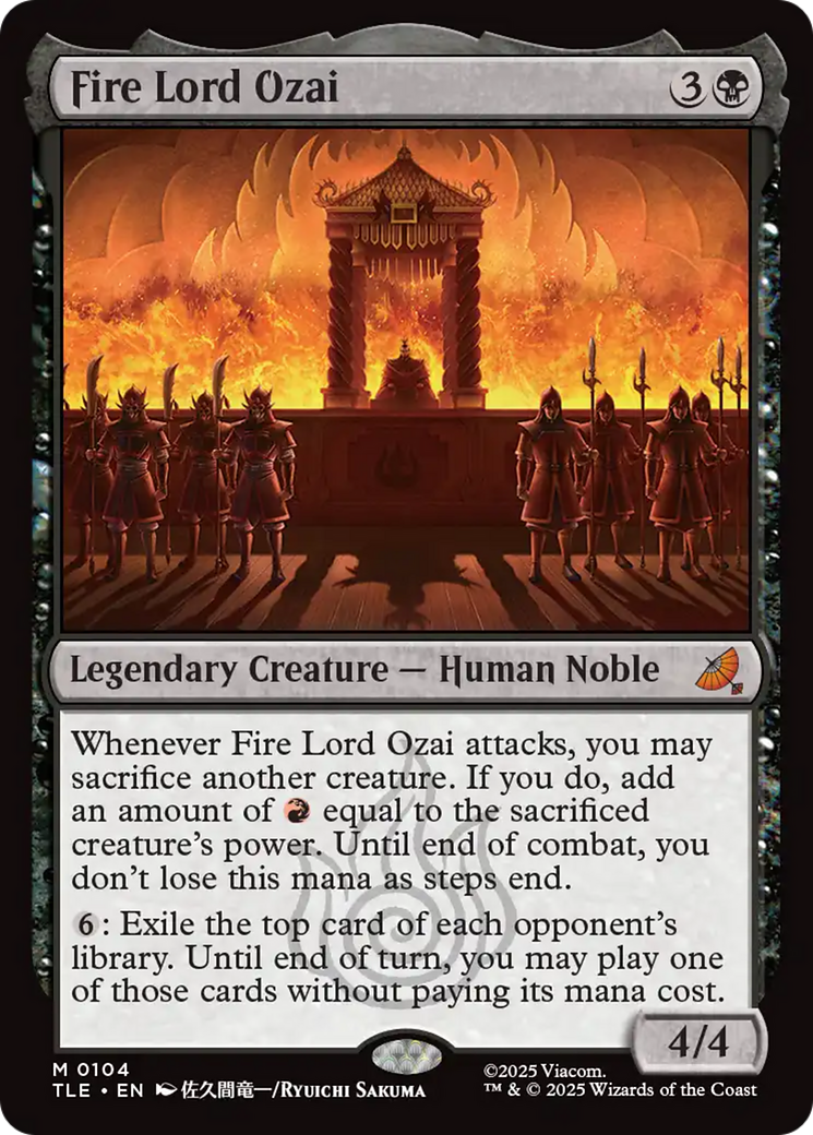 Fire Lord Ozai [Avatar: The Last Airbender: Eternal-Legal] | Odin's Place