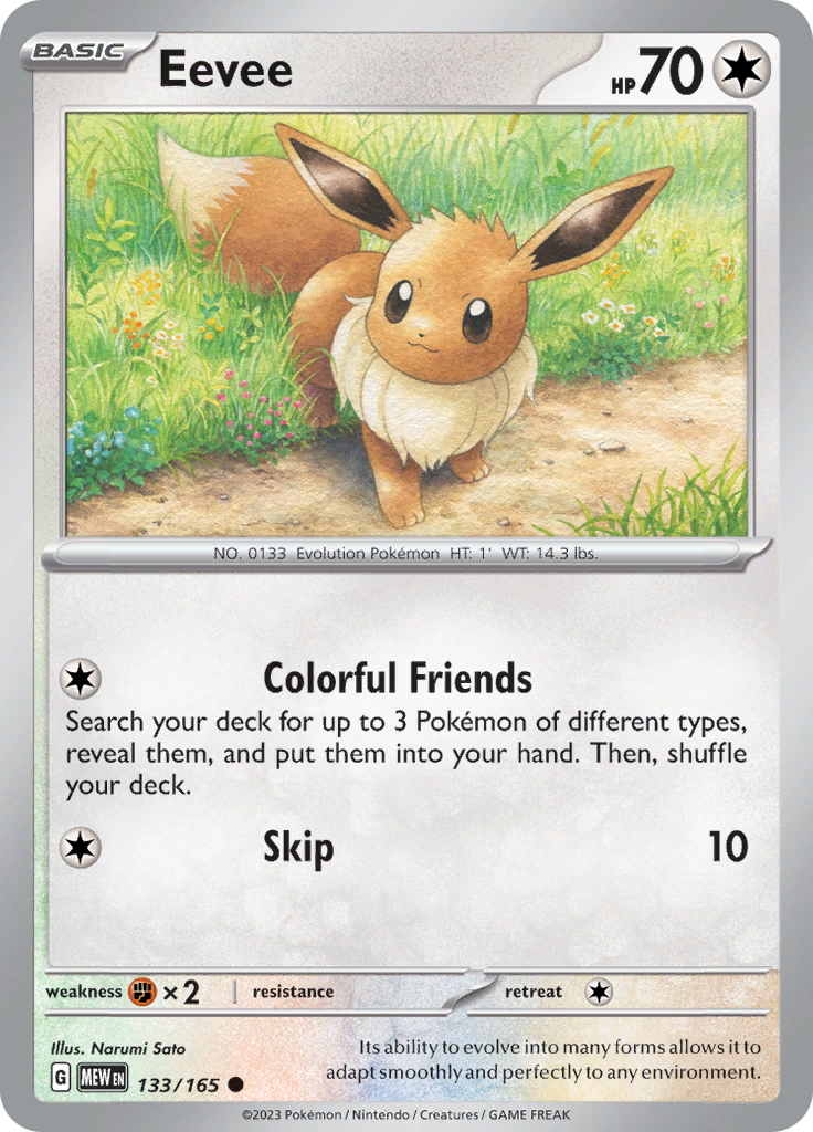 Eevee (133/165) [Scarlet & Violet 151] | Odin's Place
