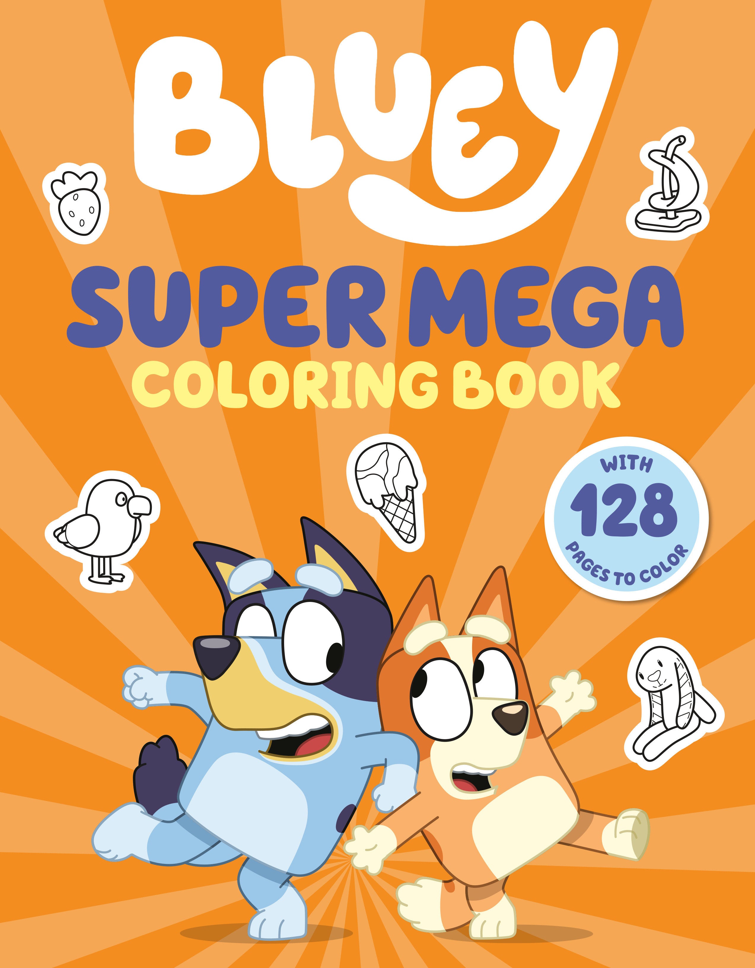Bluey: Super Mega Coloring Book | Odin's Place