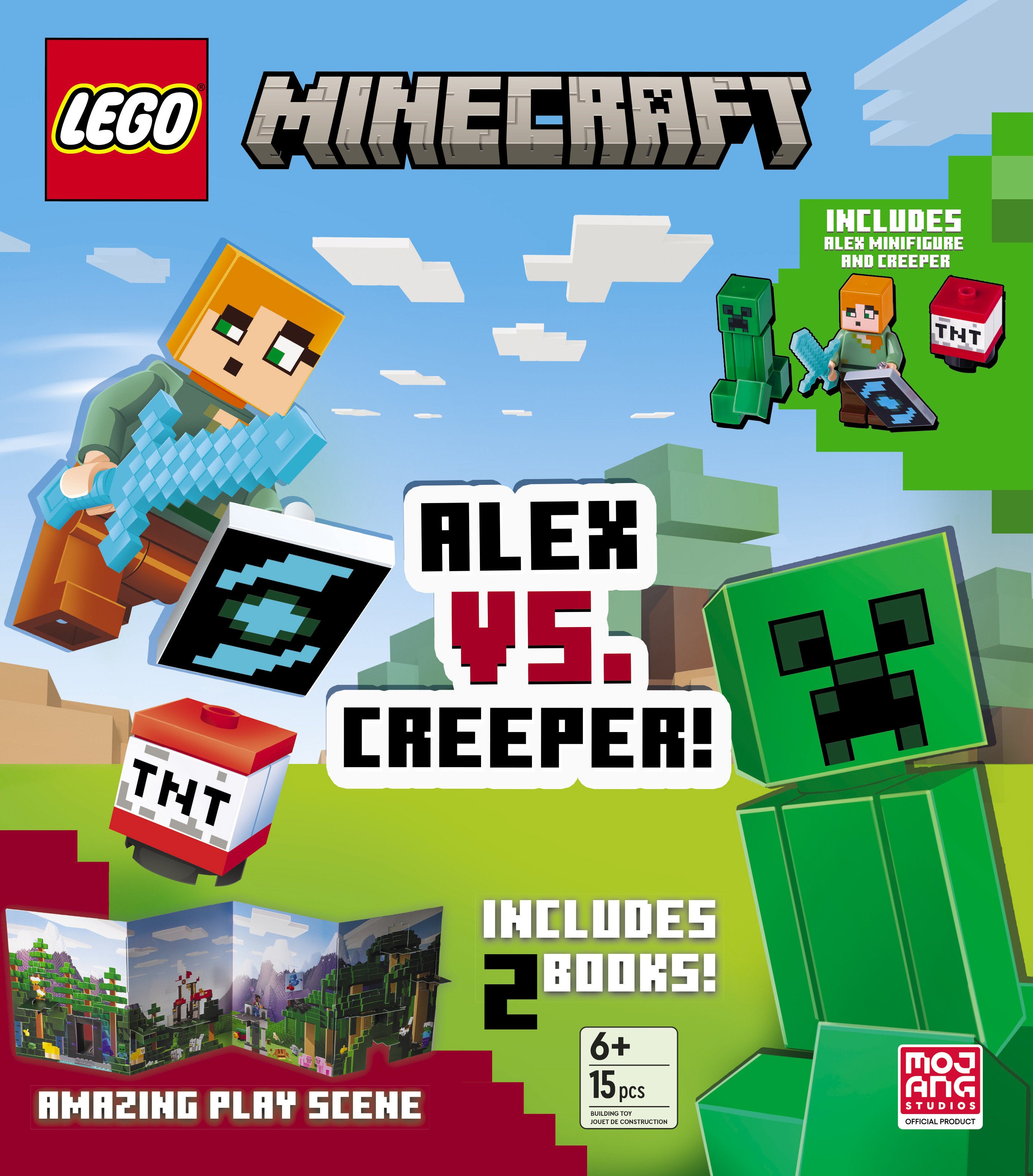 Alex vs. Creeper (Lego Minecraft) | Odin's Place