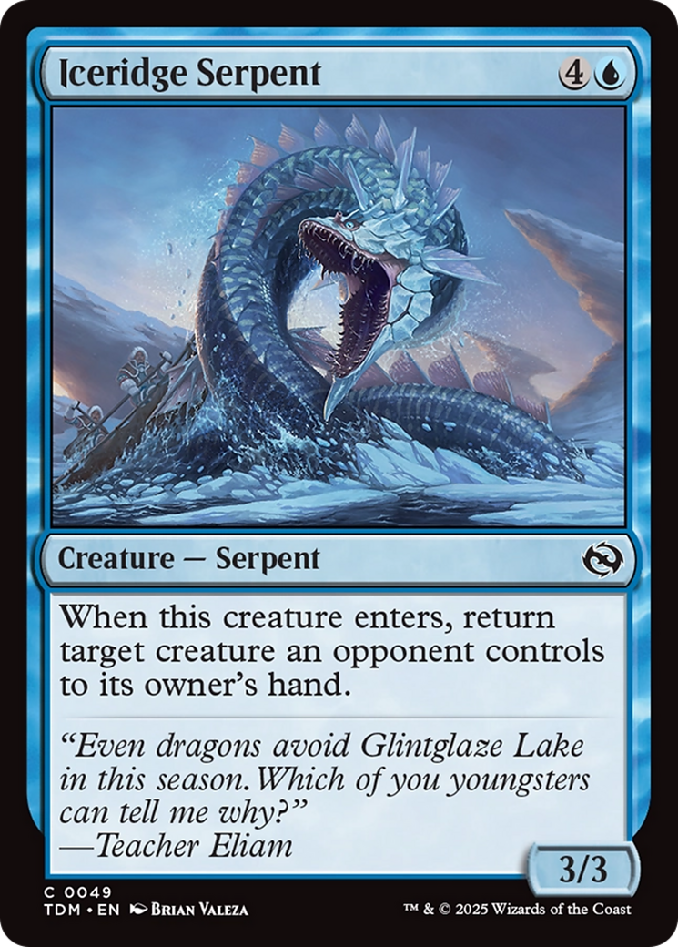 Iceridge Serpent [Tarkir: Dragonstorm] | Odin's Place